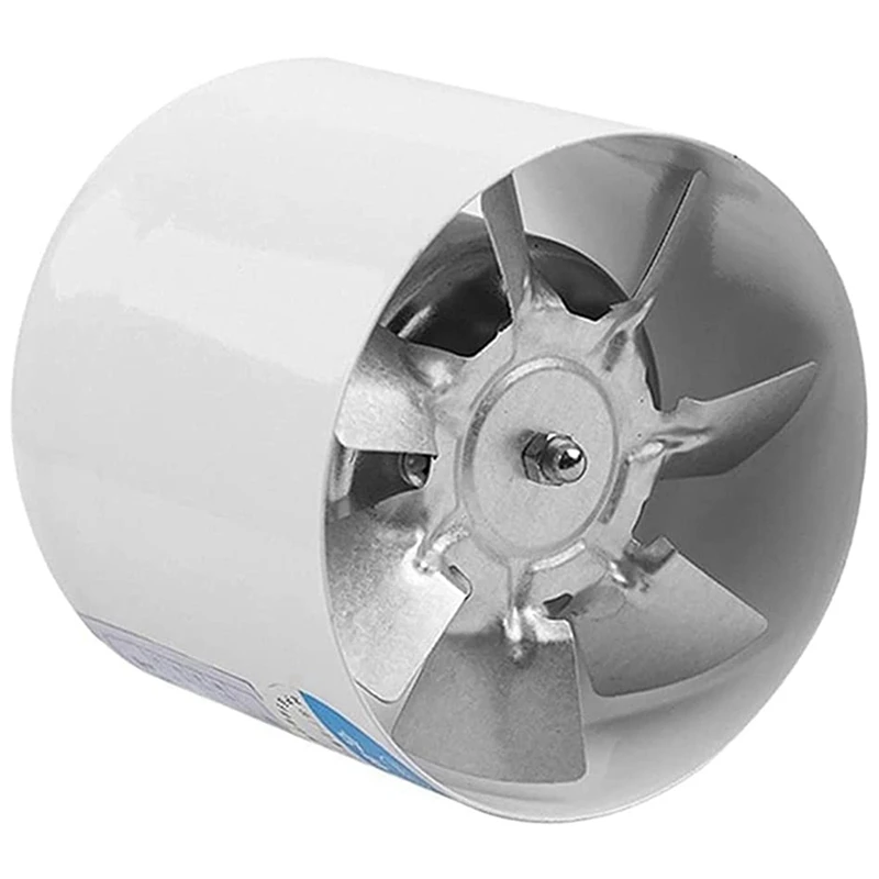 

2X 4 Inch Inline Duct Fan Air Ventilator Metal Pipe Ventilation Exhaust Fan Mini Extractor Bathroom Toilet Wall Fan