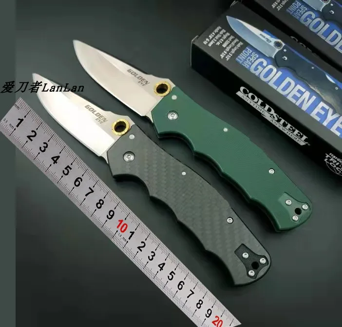 

Outdoor Export Cold Steel Gold Eye Elite Cutter High Hardness S35vn Stainless Steel Folding Tactical Pocket Knife Fruit Knife