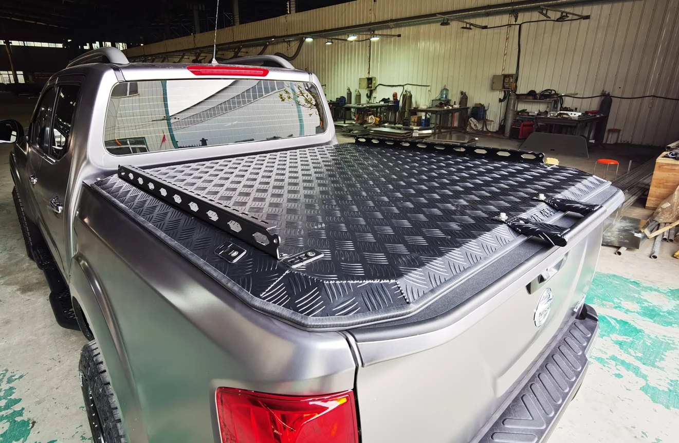 wa część zewnętrzna 4x4 samochodu akcesoria chowany pokrowiec na łóżko Pickup aluminiowy Tonneau dla Ranger