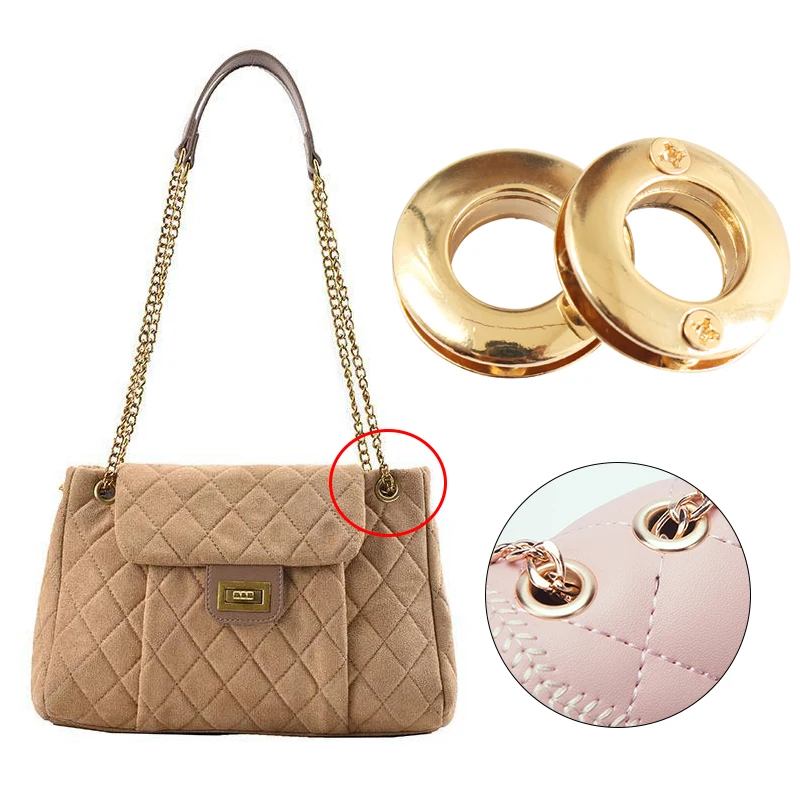 

Bag Hardware Accessories Round Eyelet Button Screw Air Eyelet Leather Craft Accessory Gold Metal Screw Eyelets For Bag Decora