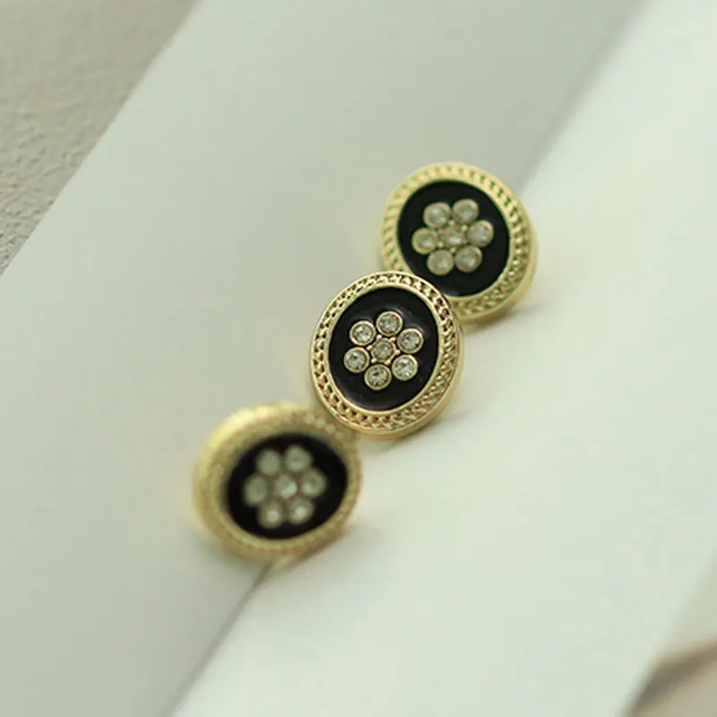 Овальные металлические пуговицы со стразами для декоративных рубашек замена