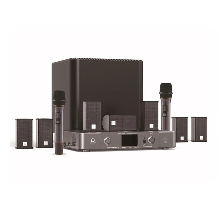 

SPE high quality 7.1 Karaoke Home Theater Surround Sound Speaker System wireless with subwoofer