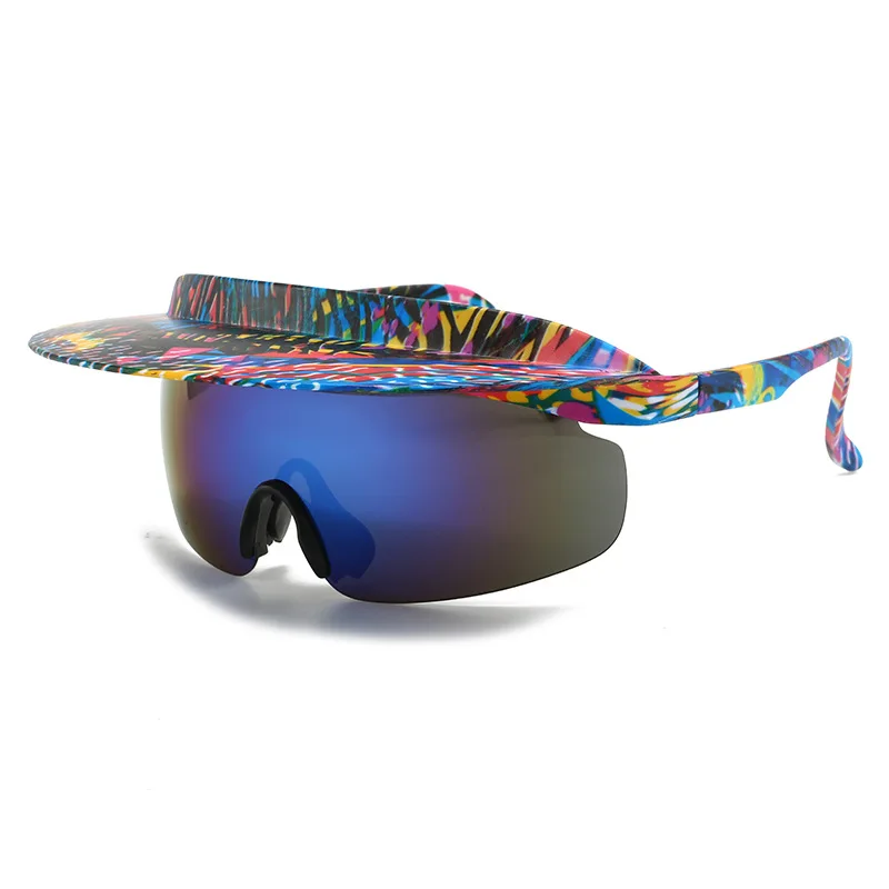 Европейские и американские велосипедные очки в большой оправе модных цветов с