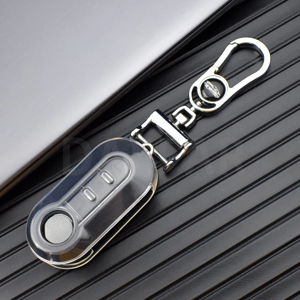 Чехол-книжка из ТПУ с 3 кнопками для ключей от Fiat 500 Ducato Panda Punto