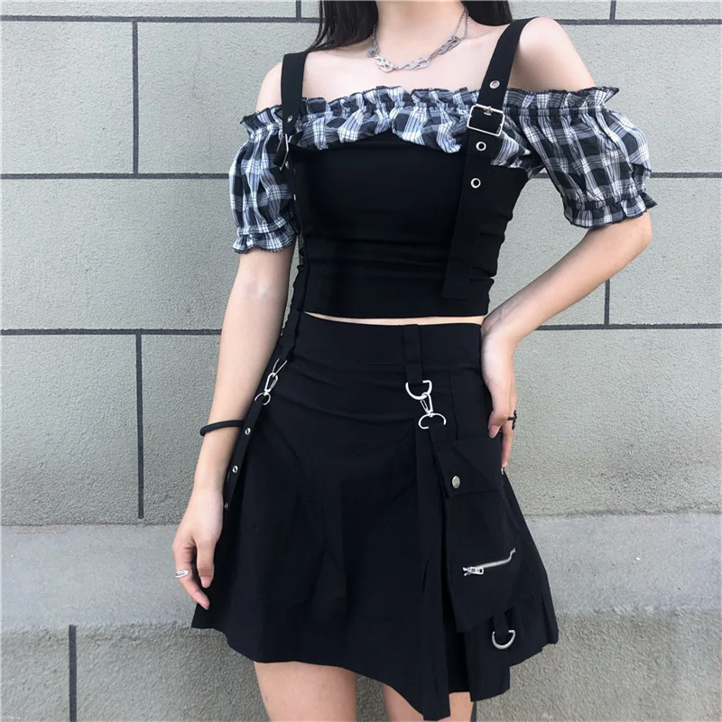 women's summer suit 2022 new style western-style blouses, women's belly-covering and thin, wild skirt  two-piece suit