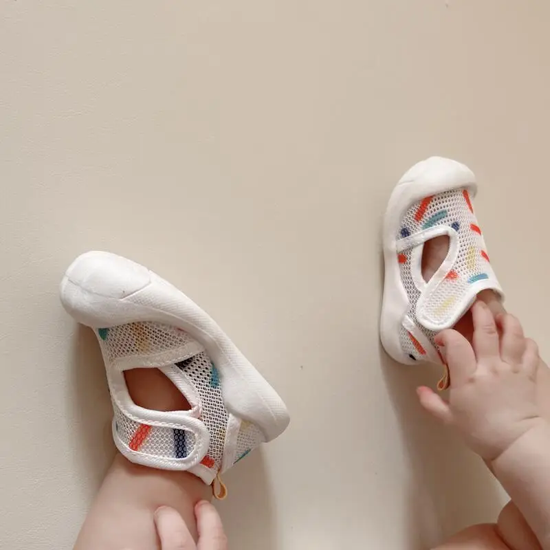 1-4T Baby Sandals Summer Breathable Air Mesh Unisex Kids Casual Shoes Anti-slip Soft Sole First Walkers Infant Lightweight Shoes images - 6