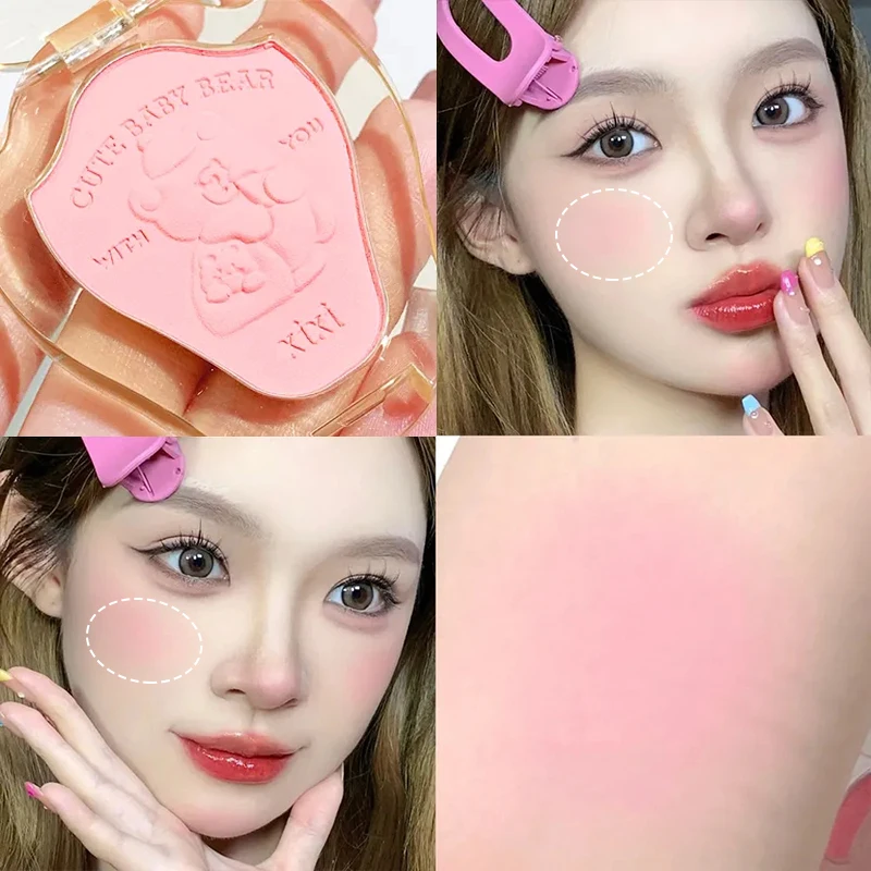 

Monochrome Blush Palette Pink Peach Cream Natural Cheek Contour Makeup Blush Cosmetics Easy To Color Lasting Rouge Tint Blusher
