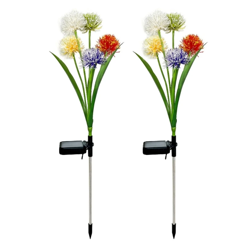 

Solar Powered Onion Flower Shaped Landscape Lighting Waterproof IP65 for Garden