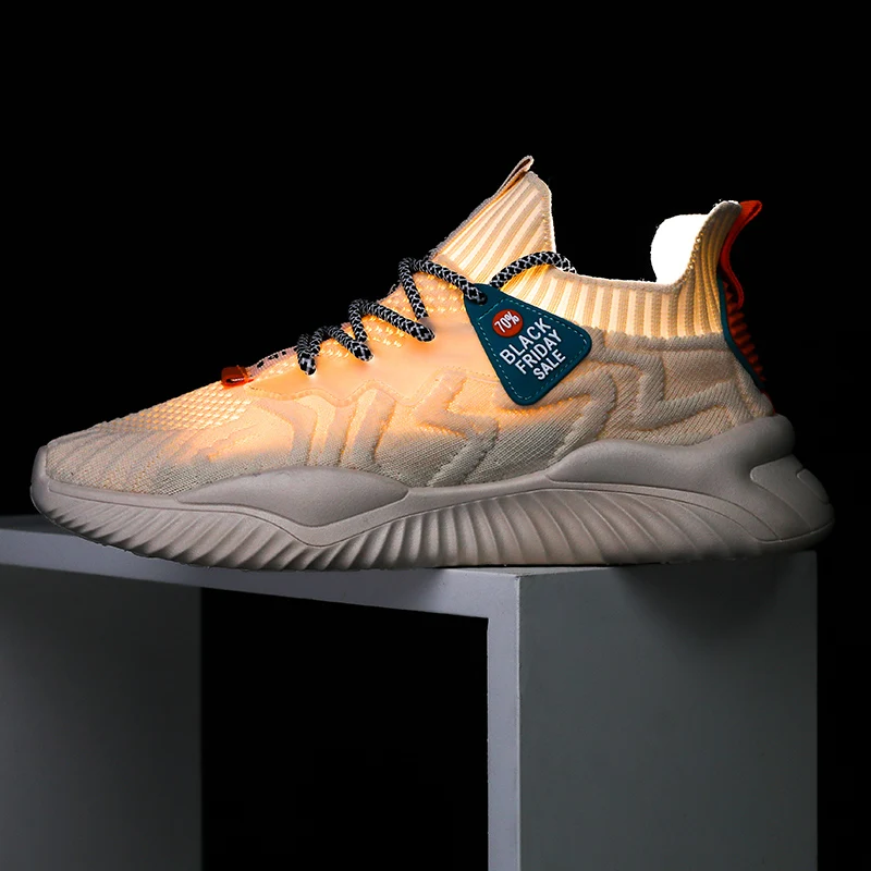 Men Casual Sports Shoes Flying Weave Breathable Summer Male Sneaker Designer Replica Fashion Running Shoes for Men Free Shipping