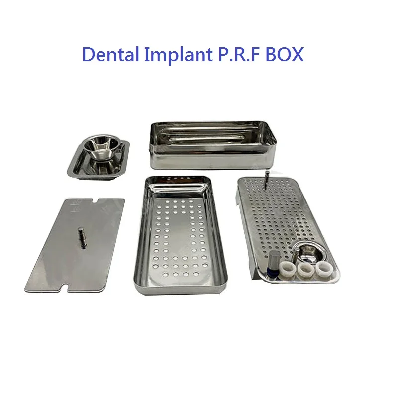 New Stainless Steel Dental Implant PRF BOX Dental Implant Plate Fibrin-Rich Box Dental Implant PRF Case Plate Rich Fibrin Case