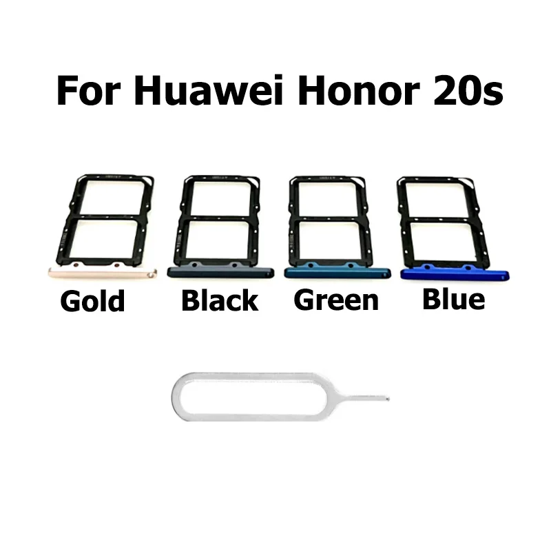 

10 шт., лоток для Sim-карты, SD-карты для телефона Huawei Honor 20s