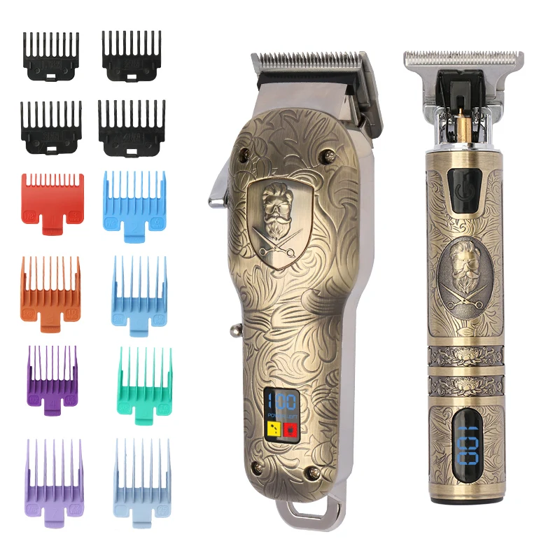 Good Quality Professional AC Motor LED Display Low Noise Cord Cordless Waterproof Electric Body Hair Clippers