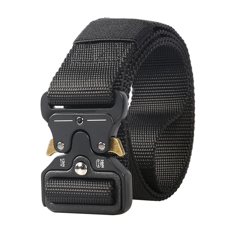 Metal Buckle Outdoor Men's Tactical Belt Unisex Function Combat Survival High Quality Soft Nylon Sports Cycling belts