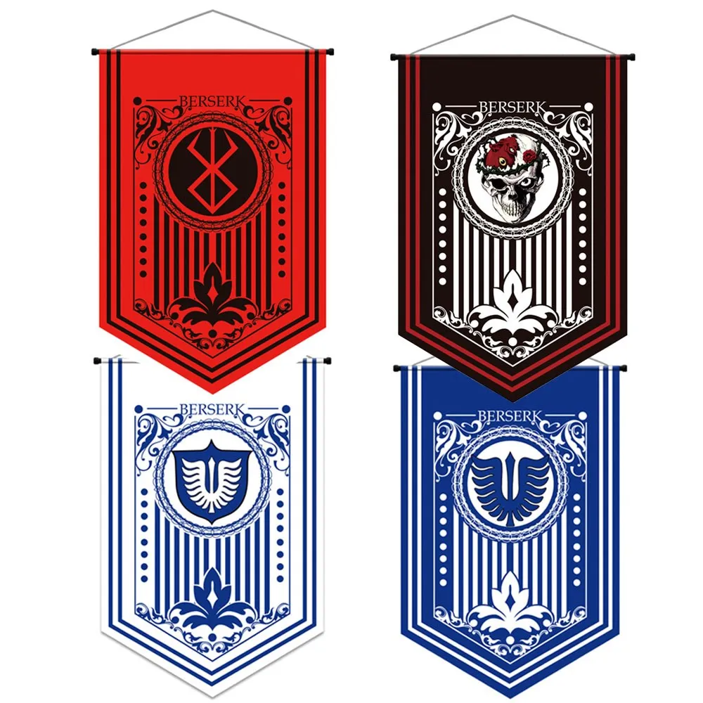 

Animal Berserk Behelit Flag Hanging Painting Cosplay Cartoon Bunting Poster Halloween Room Decoration Costume Props