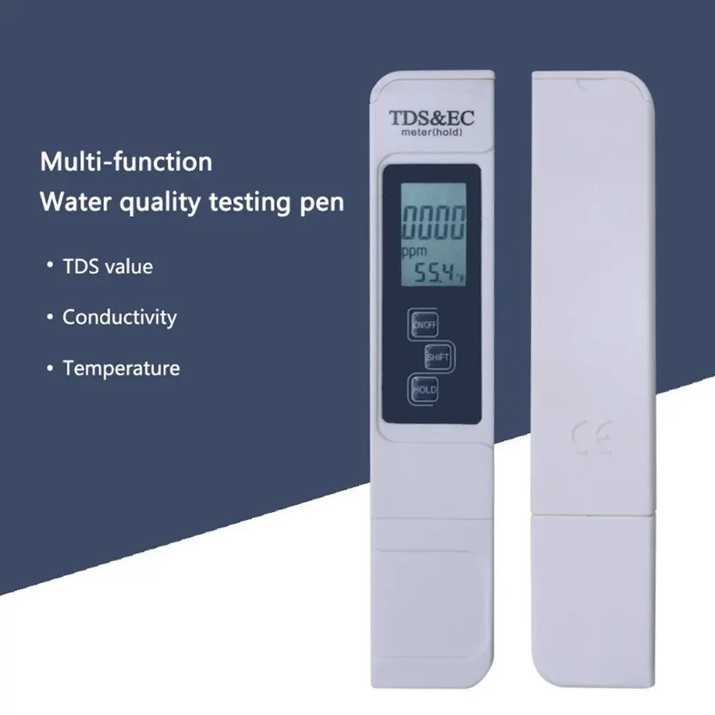 

LCD TDS Meter Digital Tester Accuracy Aquarium Water Pool TDS Tester Water Purity Filter Hydroponic TDS-3 Digital Meter Calibra