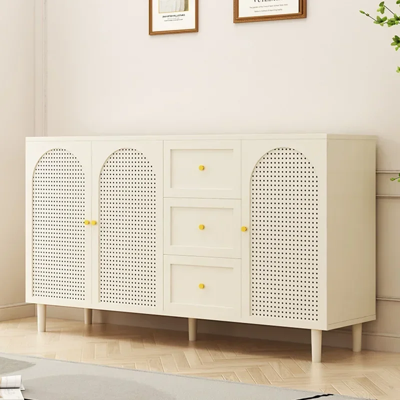 Экономия пространства боковой кухонный шкаф угловой буфет скандинавский белый