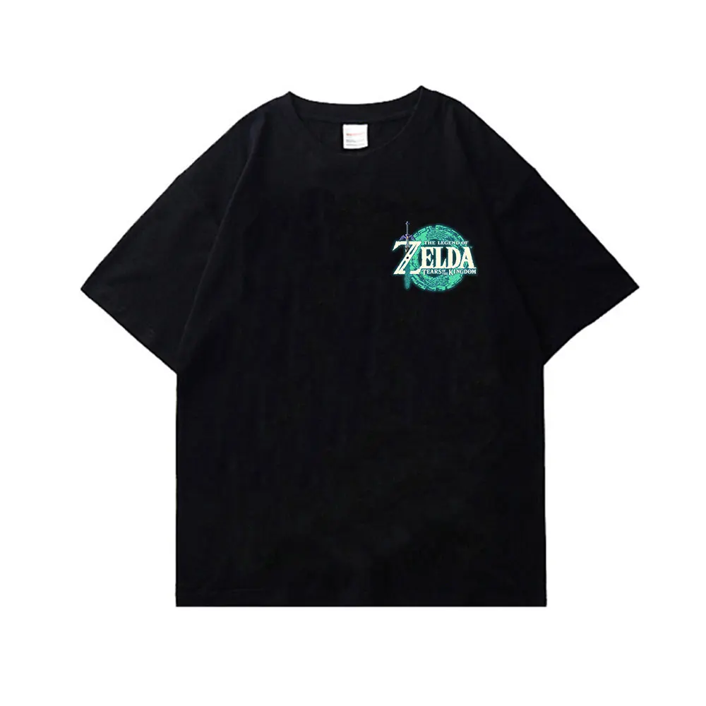 

zelda tears of the kingdom T Shirt For Men Women 100% Cotton Casual Top Short Sleeve T-shirts Boy's Girl's Summer Clothing