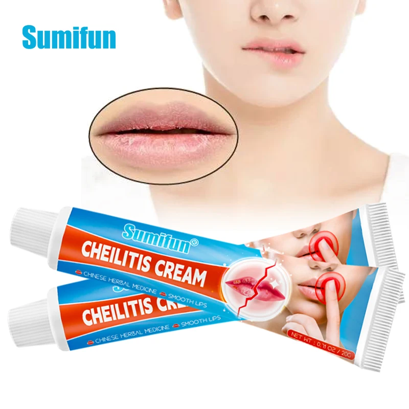 

Sumifun 20g Herbal Lip Cream Cold Sores Treatment Anti Lip Wrinkles Chapped Moisturizing Repairing Ointment Lip Balm Lips Care