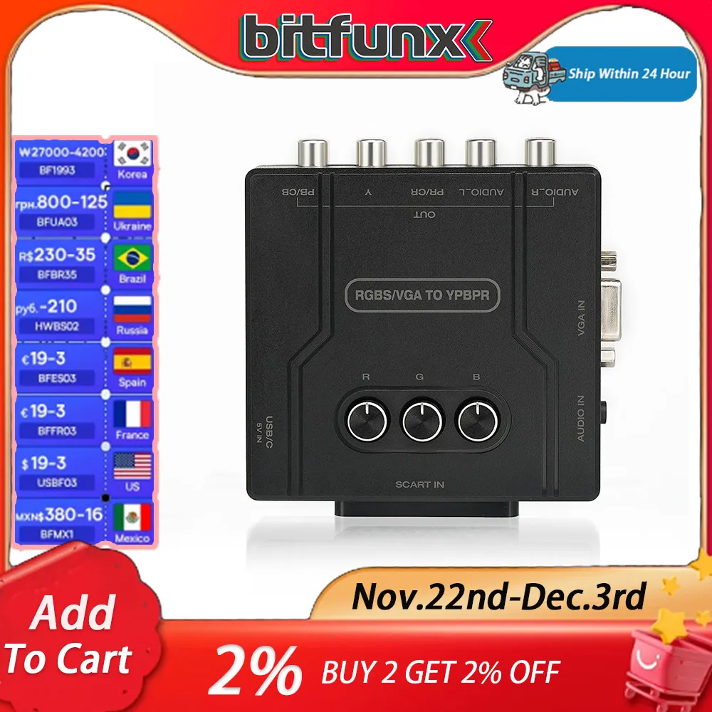 Адаптер RGBS VGA в YPBPR