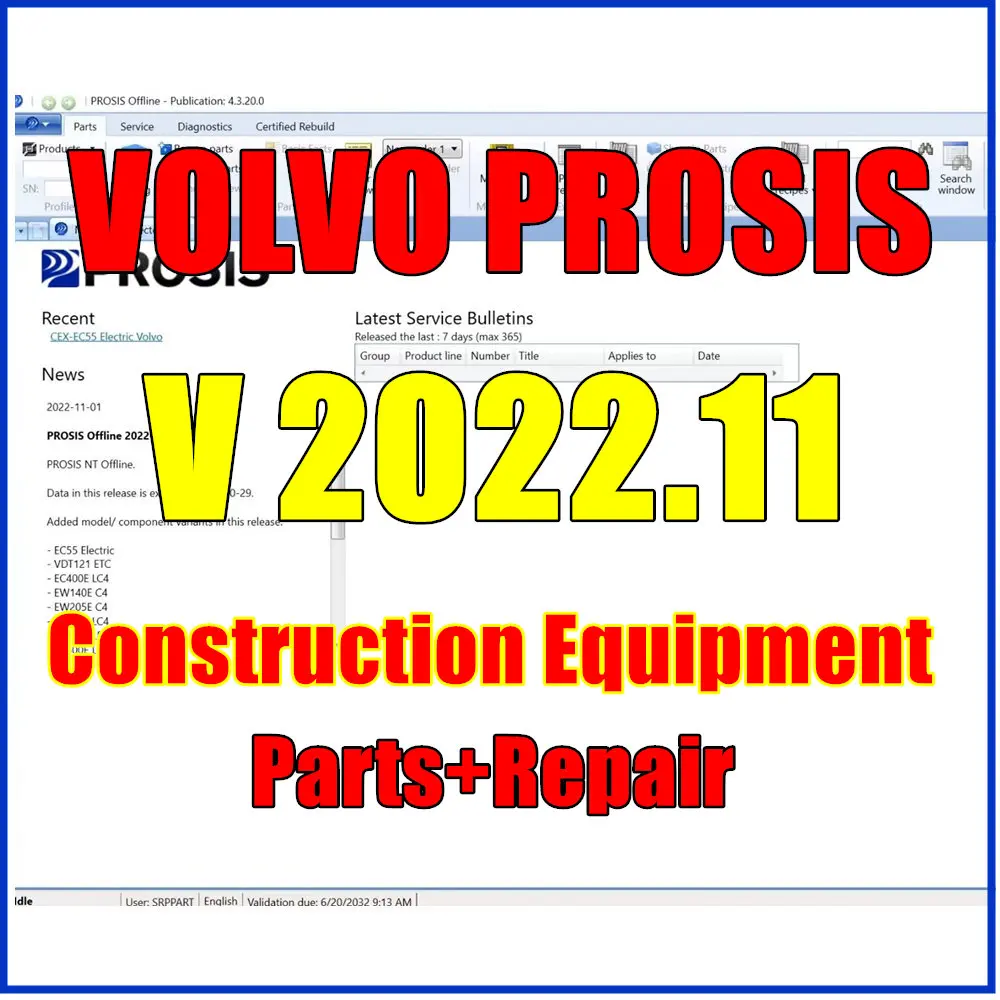Строительное оборудование для VOLVO PROSIS 2022,11 для volvo PROSIS автономные детали + ремонт с установкой видео для неограниченных