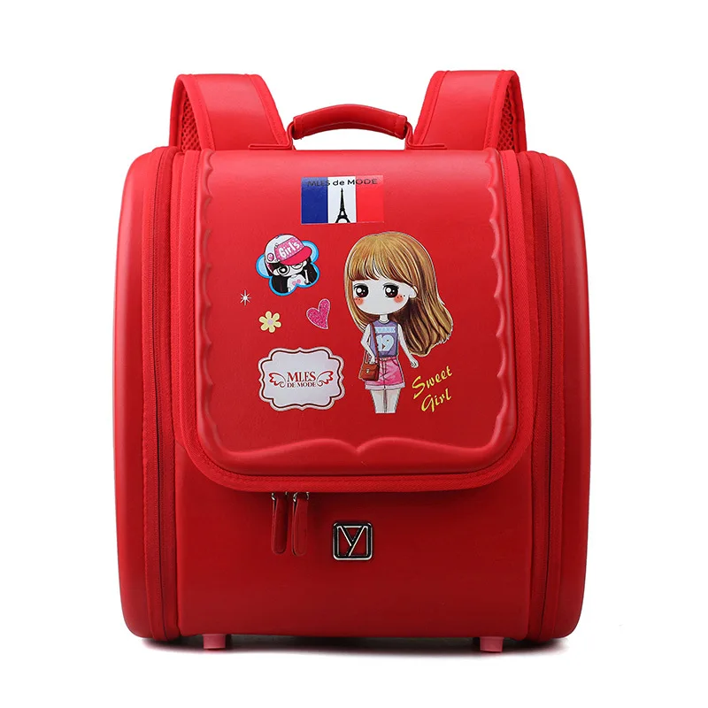 Japanese Children School Bags for Girls Waterproof Orthopedic pu leather schoolbag kids Primary school Backpack mochila escolar