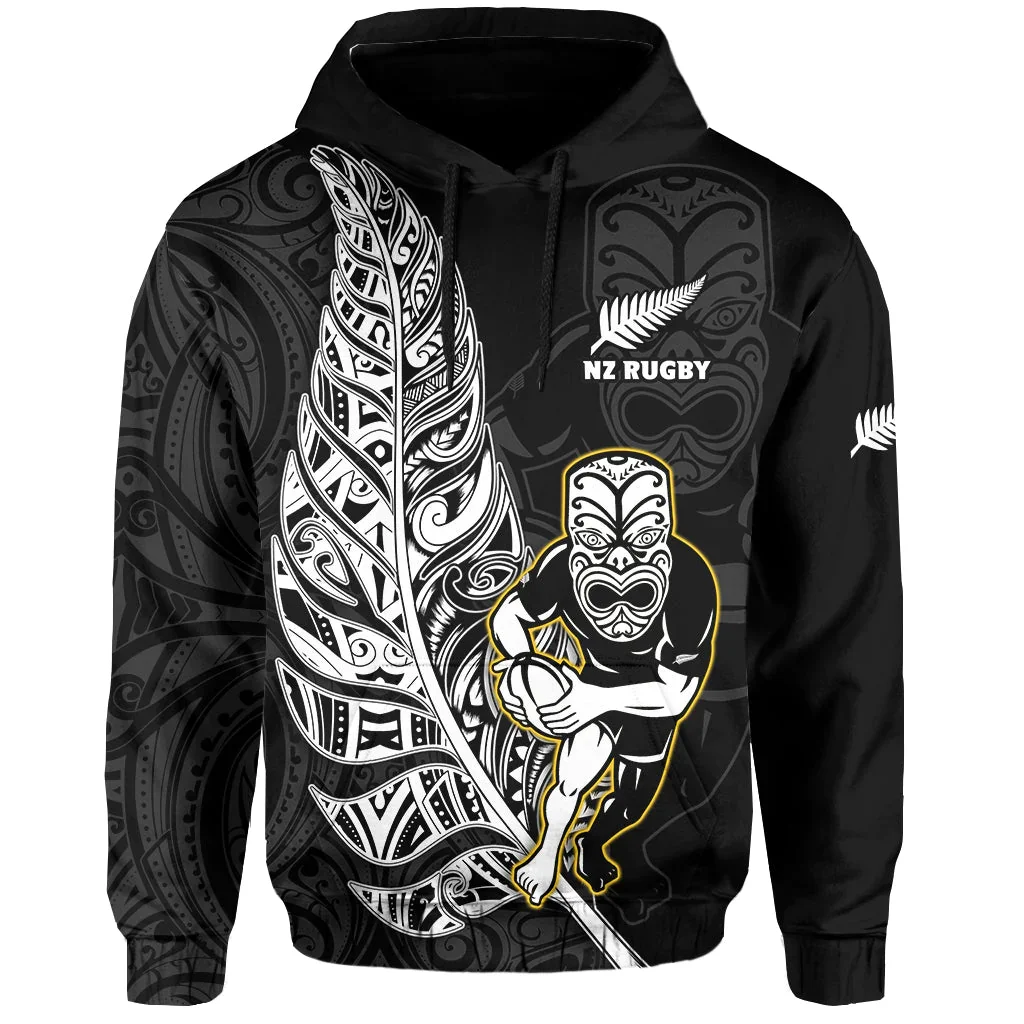 

New Zealand Silver Fern Rugby All Black Maori 3D Over Printed Hoodie Man Pullover Tracksuit Outwar Sweatshirt Casual