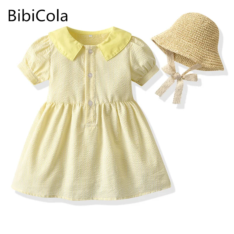 

New Summer Children Clothing Baby Boys Grid Shirt+ Overalls Set Baby Girls Dress Brother Sister Clohtes Suit Kids Costume