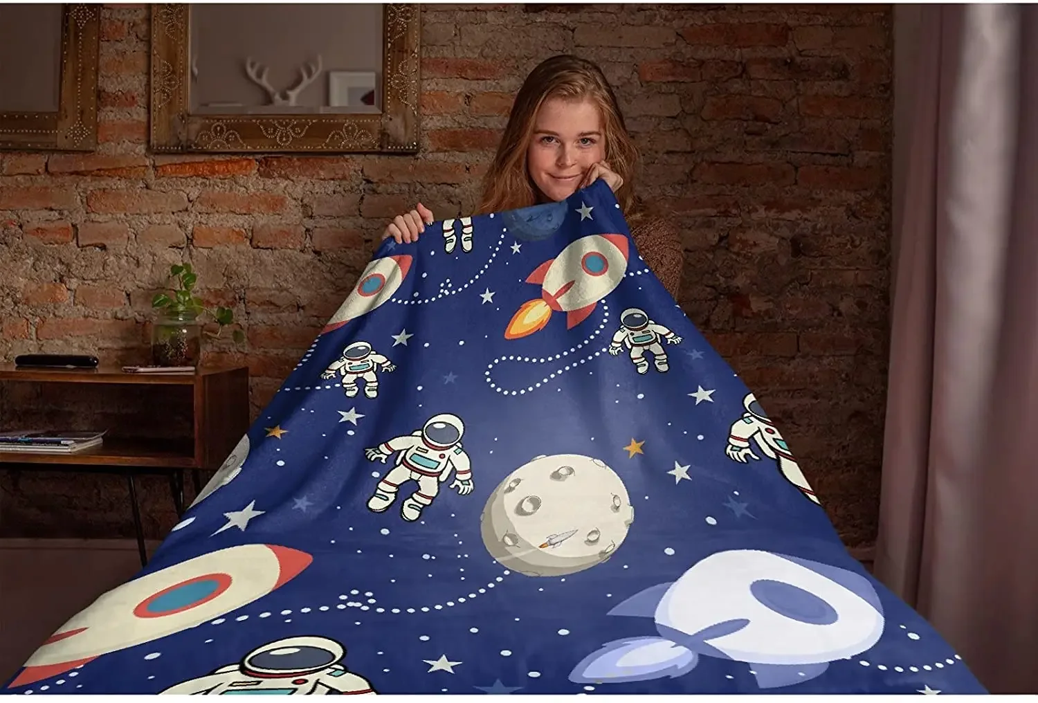 Фланелевое одеяло &quotАстронавты&quot