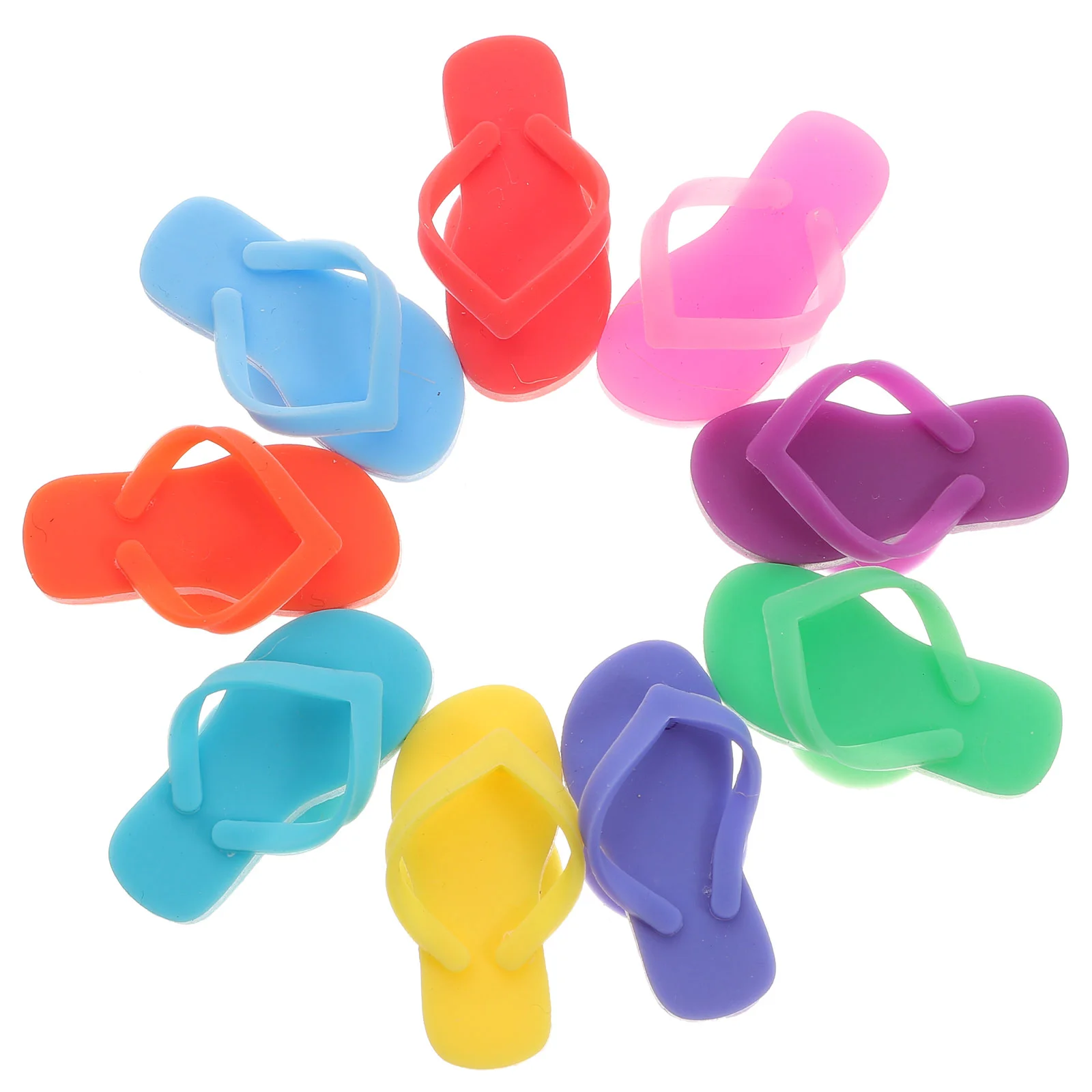 

9 Pcs Silicone Glasses Marker Drink Markers Tags Replaceable Cup Party Supply Label 3X1.5X1.2CM Tiny Silica Gel Charm