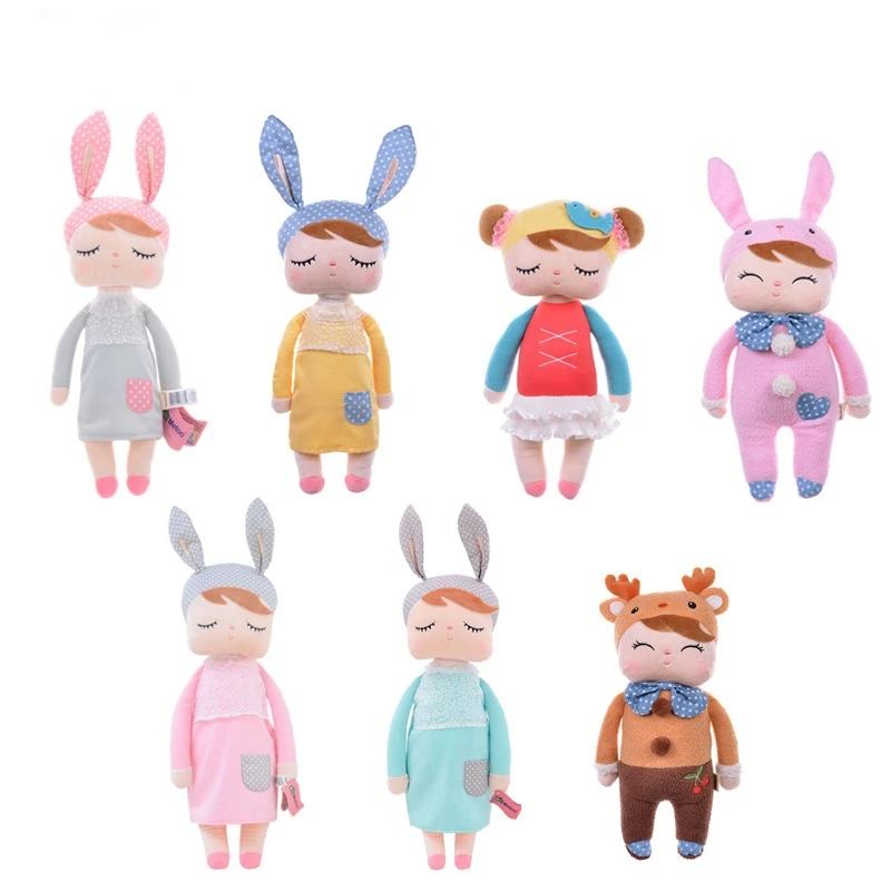 

Girls Plush Toy 34cm Bunny Doll Soothe Doll Birthday Gift Children's Toys Kawaii Pillows Plush Toy