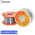 Оловянно-свинцовый припой с канифольным ядром, 100 г, 50 г