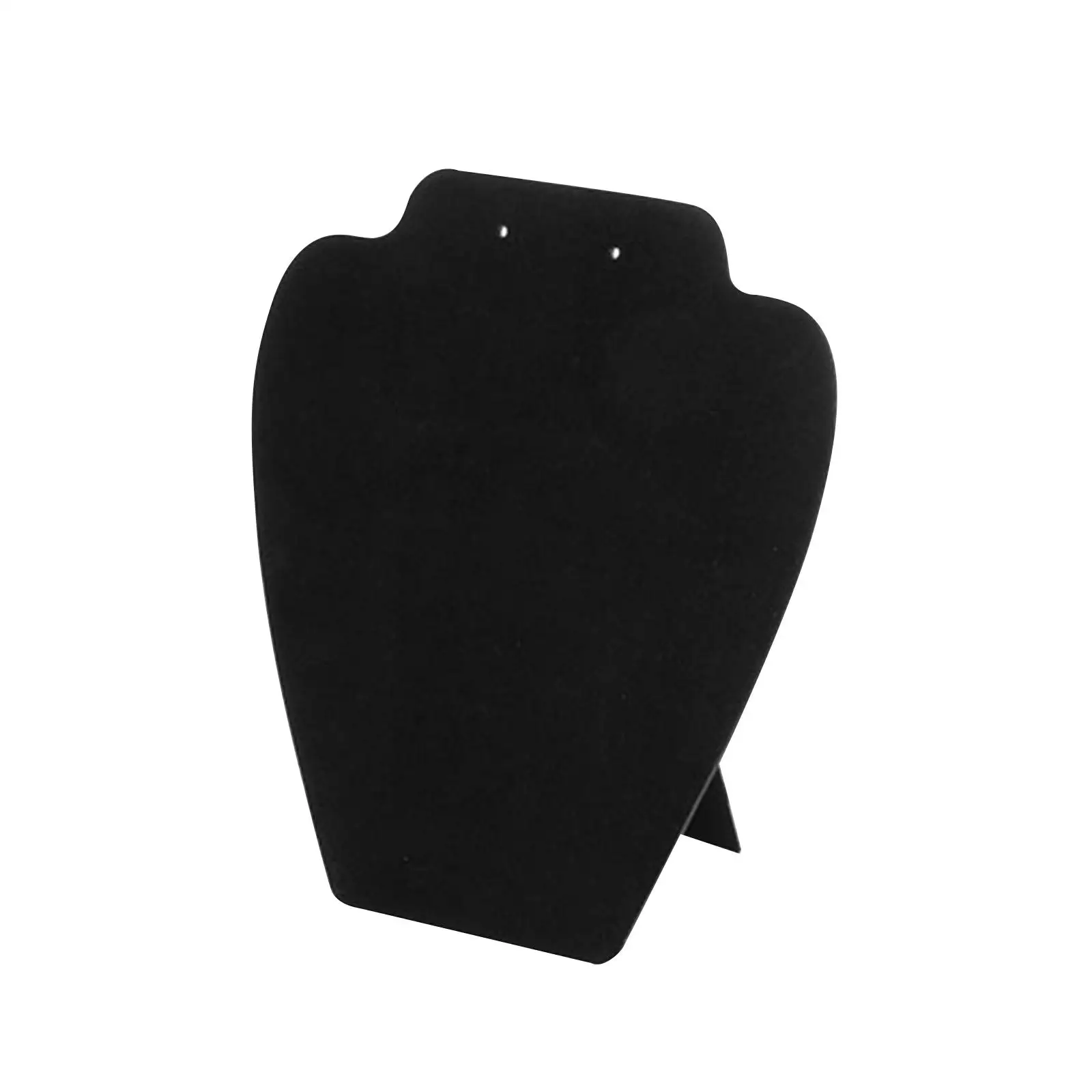 

Necklace Bust Display Stand Detachable Black Velvet Easel for Pendant Chain Dresser Home