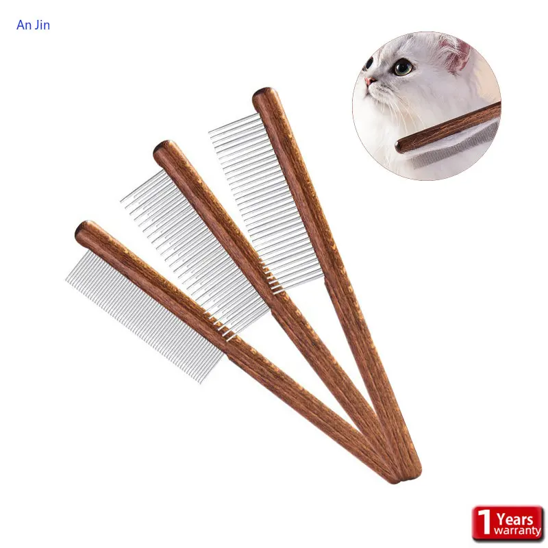 

Pet Remove Hair Comb For Cat Dog Removal Fleas Ticks Tools Stainless Steel Grooming Brush For matted Long Short Hair Pets