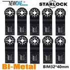 NEWONE Starlock BIM32 * 40 мм биметаллические пильные диски подходят для осциллирующих инструментов для дерева, металла, резки, удаления гвоздей