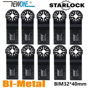 NEWONE Starlock BIM32 * 40 мм биметаллические пильные диски подходят для осциллирующих инструментов для дерева, металла, резки, удаления гвоздей