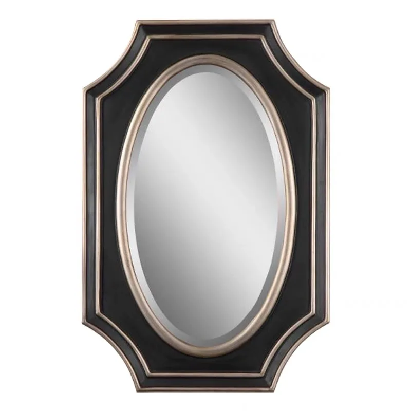 

Creative Luxury Wood Bathroom Mirror wall hanging mirror porch Living Room Office Room Decoration