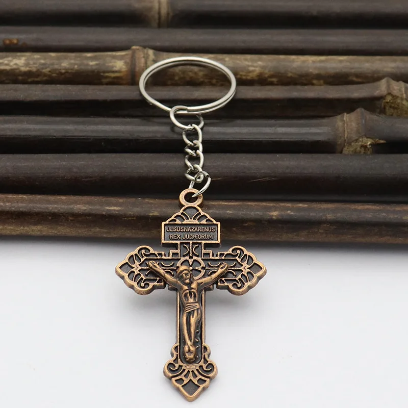 Цепочка для ключей в стиле ретро Классический религиозный сувенир мужчин женщин