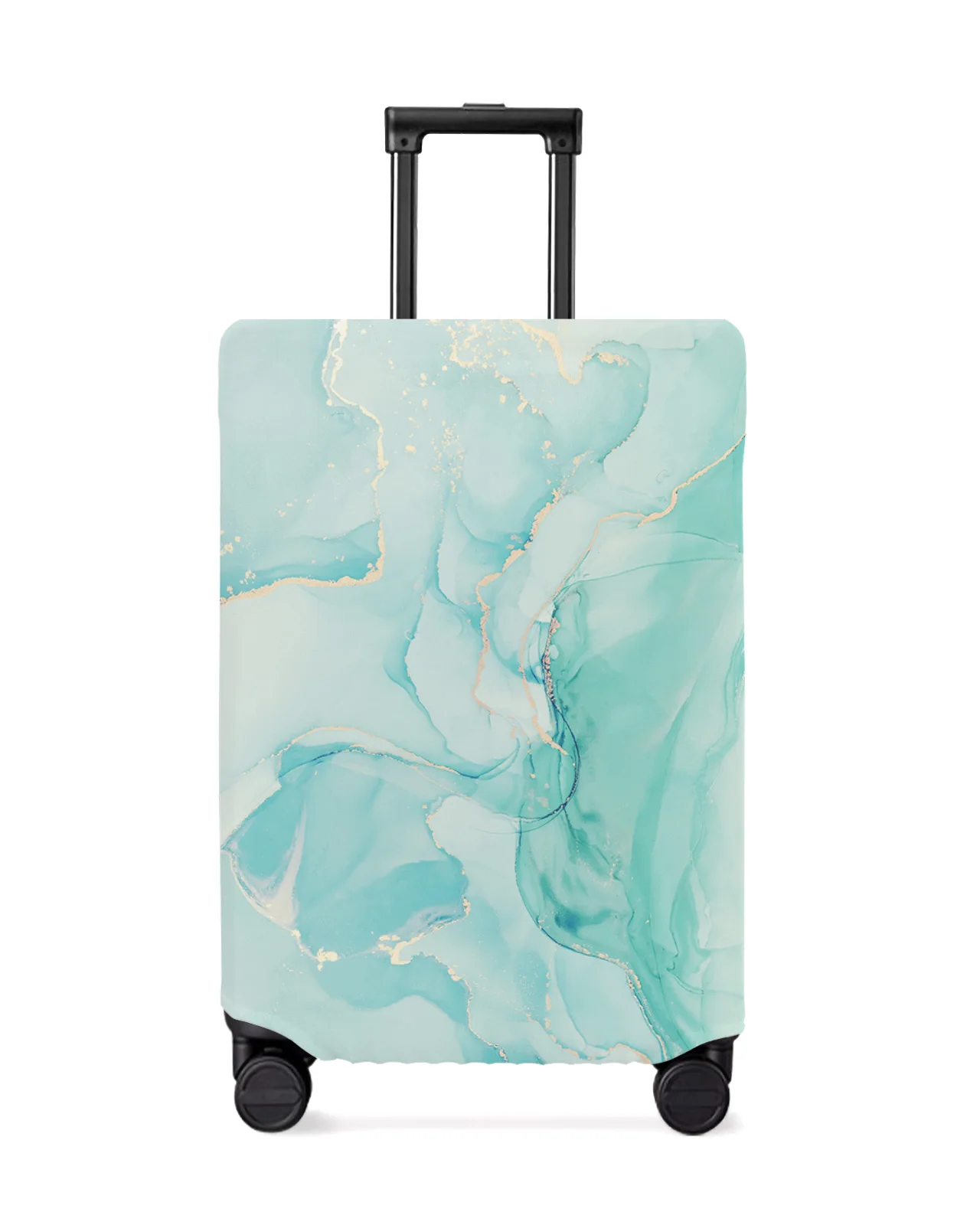 

Marble Texture Gradient Aqua Travel Luggage Cover Elastic Baggage Cover Suitcase Case Dust Cover Travel Accessories
