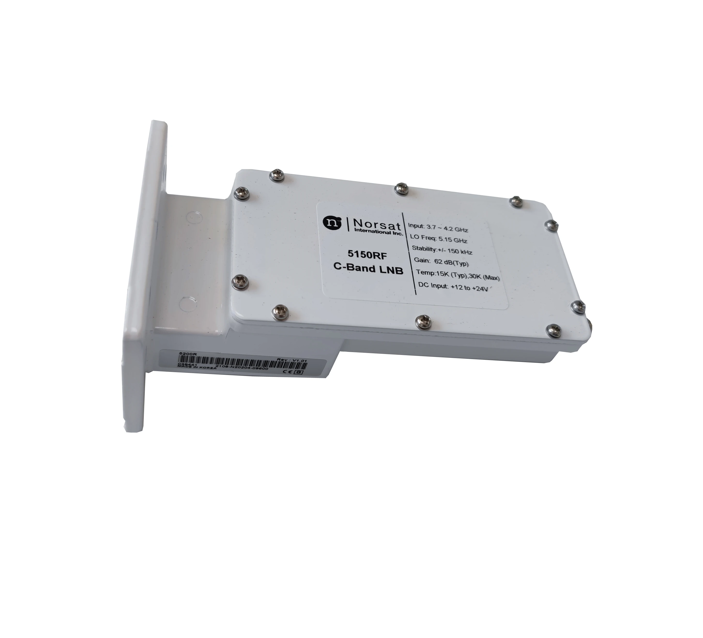 Однополярный LNB с входом 3 7-4 2 ГГц Digital Ready Norsat 5150RF C Band |