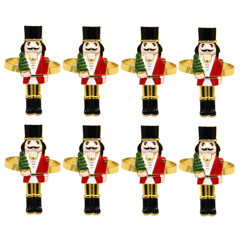 

Кольца для салфеток Dvianna золотые металлические 8 шт