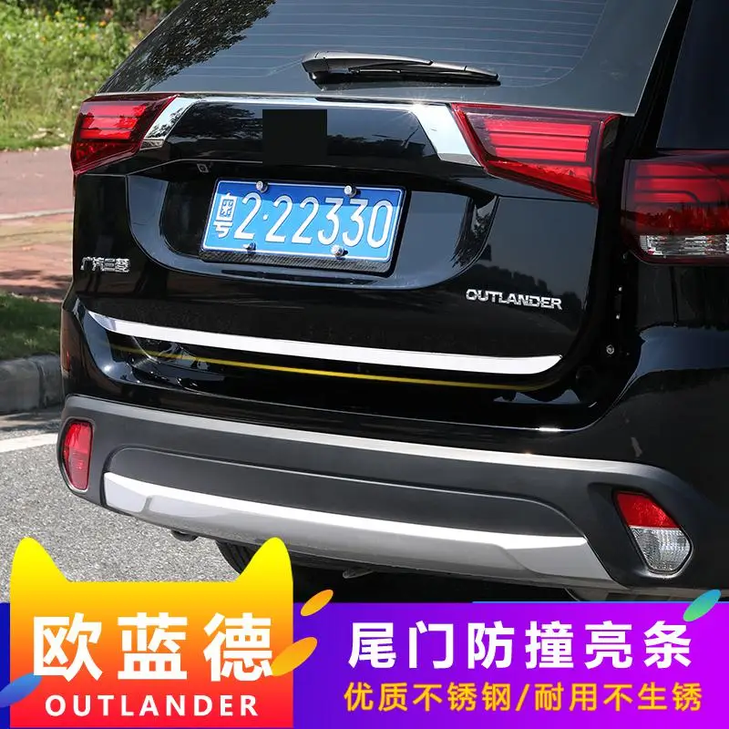 

Chrome Rear Trunk Accent Cover Tail gate Tailgate Trim Back Boot Door Strip Sticker For Mitsubishi Outlander 2013 - 2019