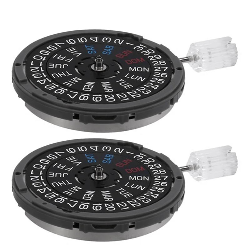 

2PCS NH36 NH36A Automatic Movement Crown At 3 Self-Winding Mechanical Date/Day Watch Replacements Part