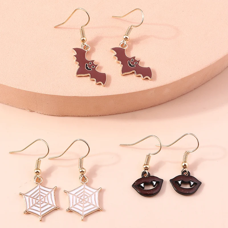 Серьги на Хэллоуин Лесли звёздный шар призрак тыква висячие серьги для женщин