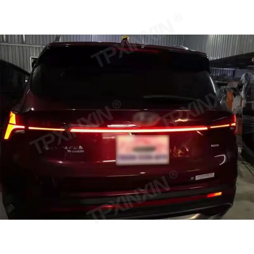 

LED Additional Through trunk Rear lamp For Hyundai Santa fe 2019-2022 Brake Light Tail Stop Turn Signal Warning Lamp Car Acces