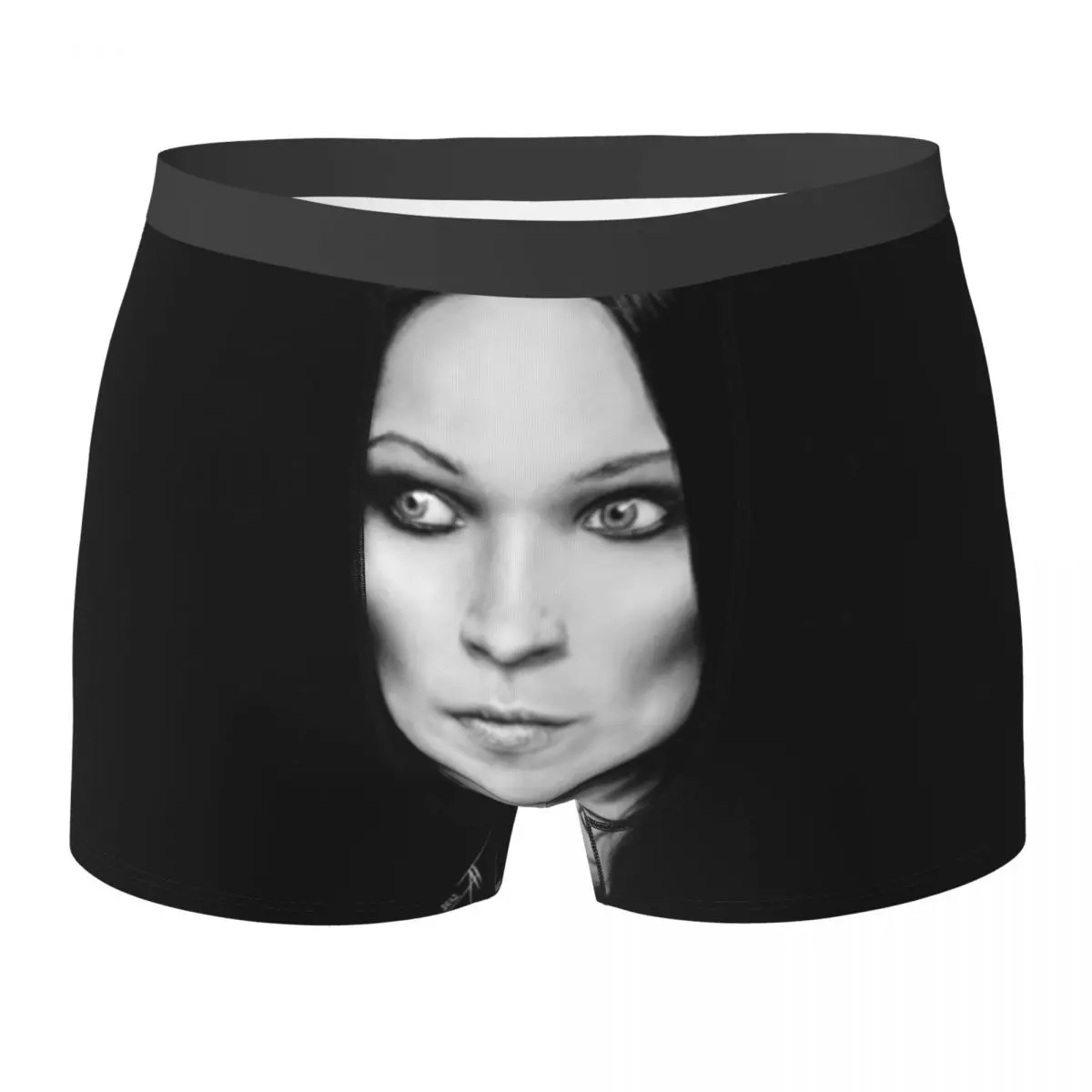 

Nightwish Underwear Tarja Turunen Print Boxershorts High Quality Male Panties Breathable Shorts Briefs Birthday Gift