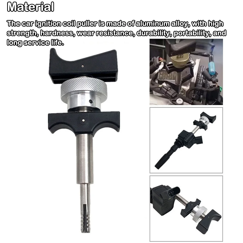 

Ignition Coil Puller Extractor Carbon Steel Nonslip Comfortable Grip Remover Auto Car Disassembly Repair Tools