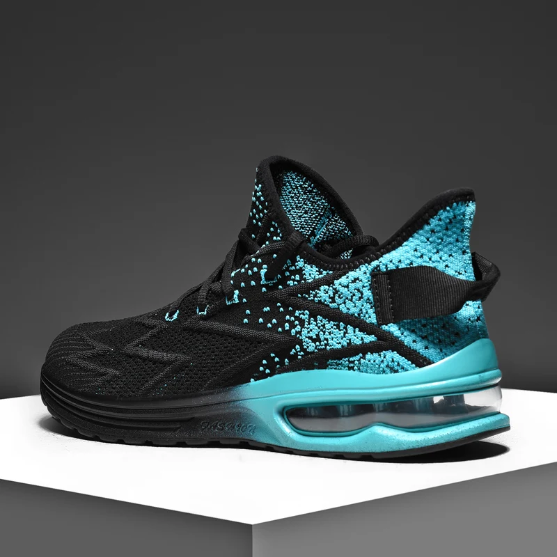 New Air Cushion Men's Sneakers Summer 2022 Breathable Lightweight Sports Running Shoes Men Big Size 48 Comfortable Men Shoes