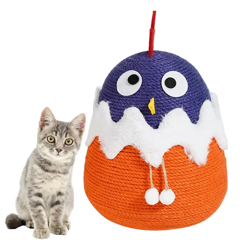 

Cat Scratch Ball Interactive Pet Scratching Ball Cute Rooster Shape Cat Scratching Supplies For Cats Dogs And Other Small