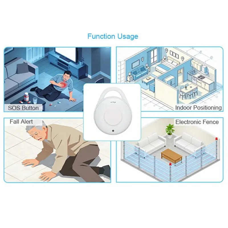 Фото Беспроводной маячок DT51 NRF54L BLE 6.2 с акселерометром и зуммером для позиционирования в помещениях (iBeacon) №1