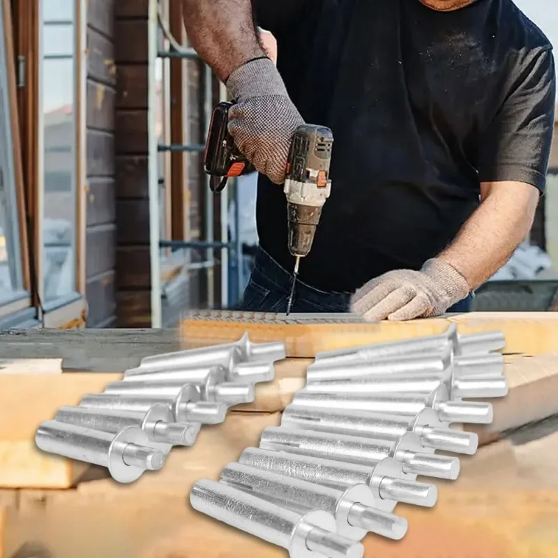 100-10 шт. расширительные заклепки из алюминиевого сплава для пирсинга молотка